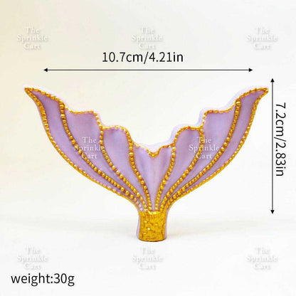 Mermaid Theme Toy Topper Silicone Molder Stencil for Cake Decoration TSC