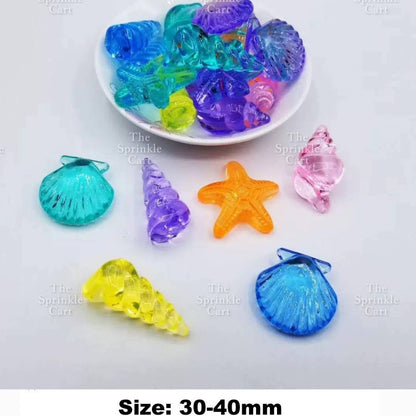 Translucent Crystal Resin Charms Toppers for DIY Cake Decoration Arts and Crafts TSC