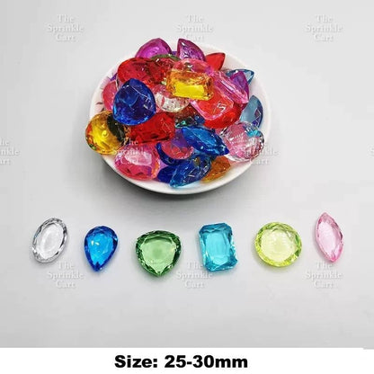 Translucent Crystal Resin Charms Toppers for DIY Cake Decoration Arts and Crafts TSC