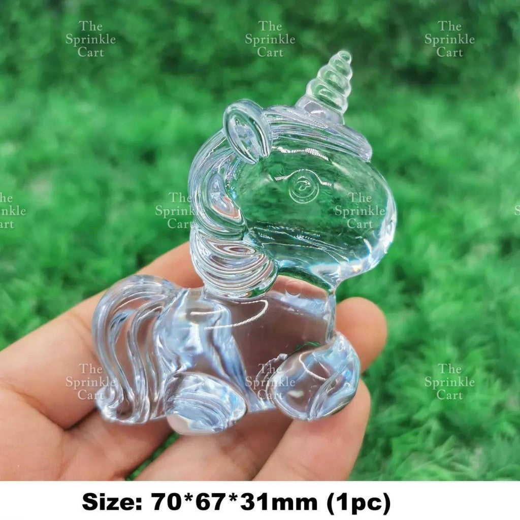 Translucent Crystal Resin Charms Toppers for DIY Cake Decoration Arts and Crafts TSC