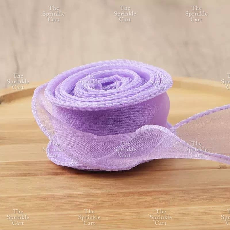 Fishtail Ribbon Wave Net Yarn Mermaid Tail for DIY Flower Bouquet TSC