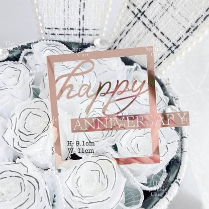 Acrylic Happy Birthday Happy Anniv & Baby Shower Cake Topper Birthday Wedding Party Decoration TSC