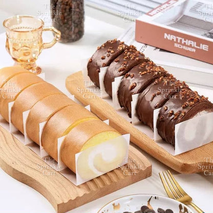 Swiss Roll Greaseproof Divider Liner and Cello Acetate Mousse Cake Border TSC