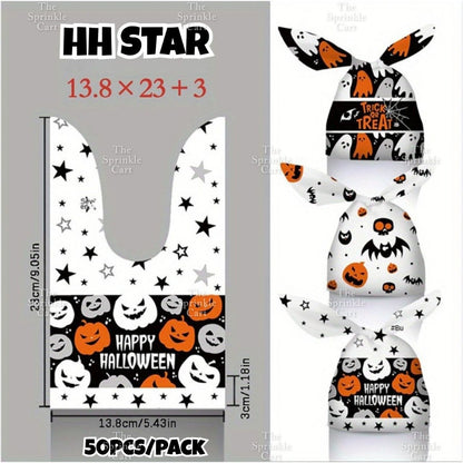 50pcs Christmas Halloween Candy Gift Loot Bag Packaging TSC