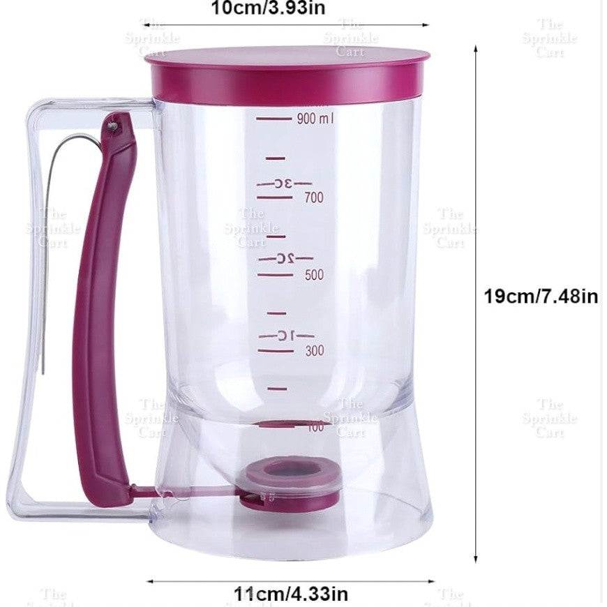 Handheld Cake and Pastry Batter Measuring Cup and Dispenser TSC