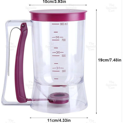 Handheld Cake and Pastry Batter Measuring Cup and Dispenser TSC