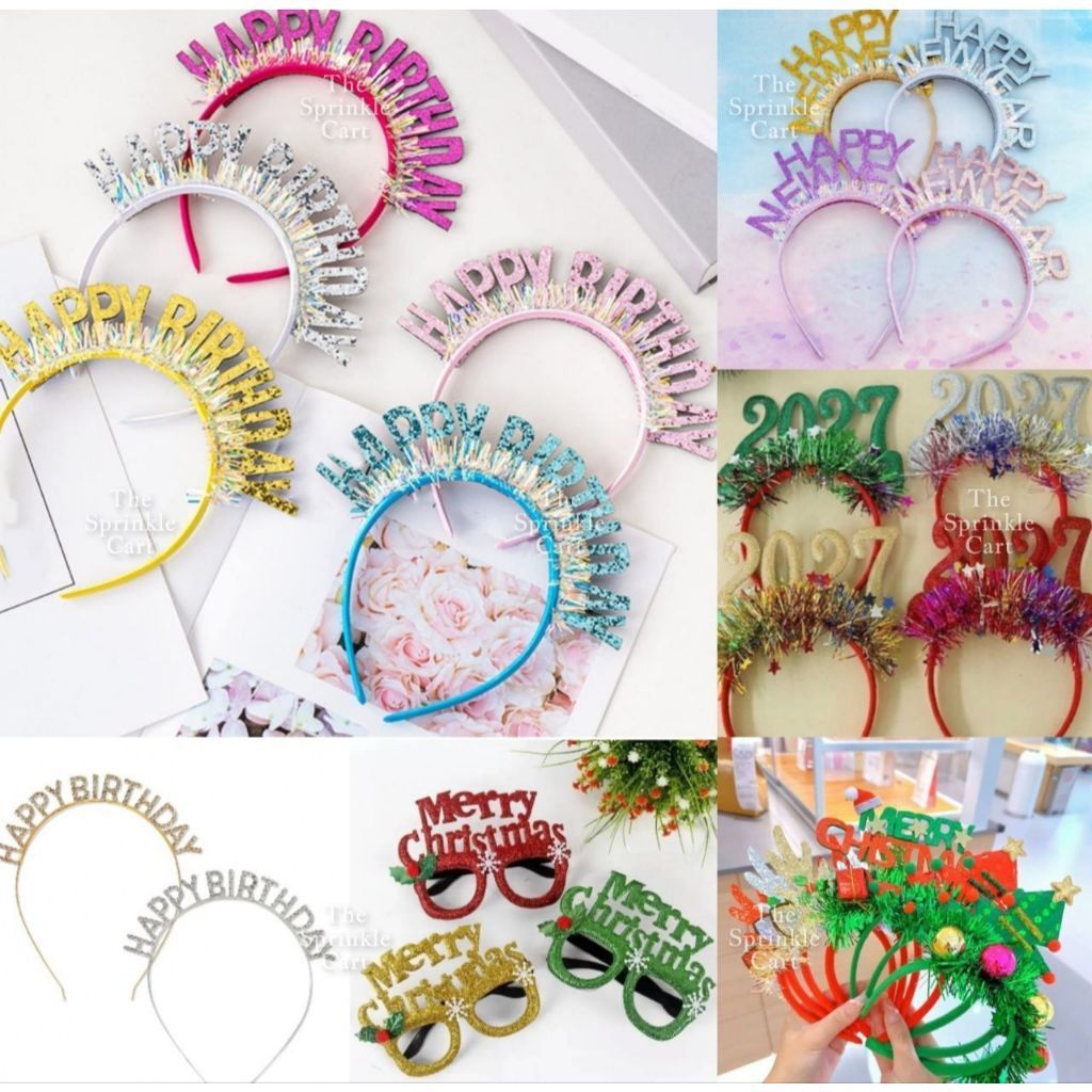 Occasional Headband and Eyewear for Birthday Christmas New Year Party Accessories TSC