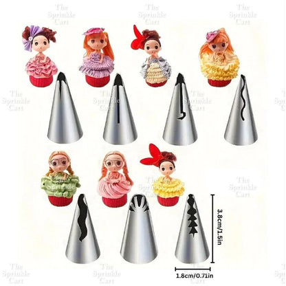 1M 2F 2D 6B 195 Nozzle Tip for Cake Icing Buttercream Pastry Decoration TSC
