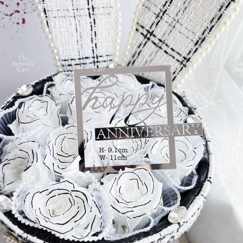 Acrylic Happy Birthday Happy Anniv & Baby Shower Cake Topper Birthday Wedding Party Decoration TSC