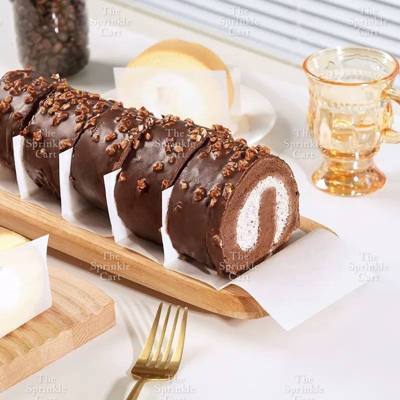 Swiss Roll Greaseproof Divider Liner and Cello Acetate Mousse Cake Border TSC