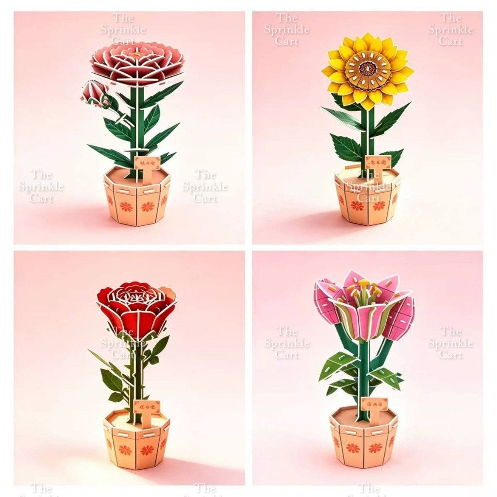 3D Building Blocks and Cardboard Puzzle Toy Assembly for Fun Pastime and DIY Decoration TSC