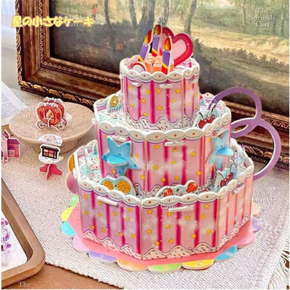3D Building Blocks and Cardboard Puzzle Toy Assembly for Fun Pastime and DIY Decoration TSC