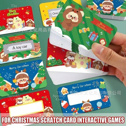 Christmas Scratch Card DIY Children Handwritten Surprise Gift Award TSC