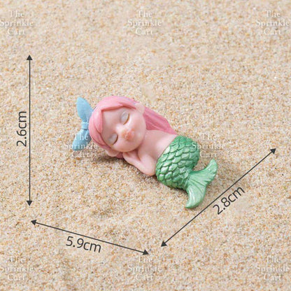 Mermaid Theme Toy Topper Silicone Molder Stencil for Cake Decoration TSC