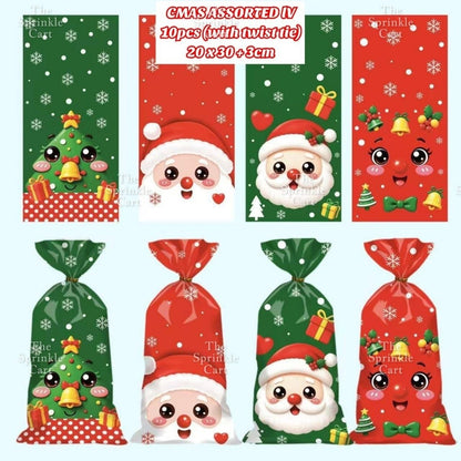 Christmas Theme Resealable OPP and Loot Bag Goodies Packaging TSC