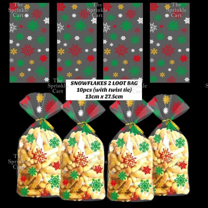 Christmas Theme Resealable OPP and Loot Bag Goodies Packaging TSC