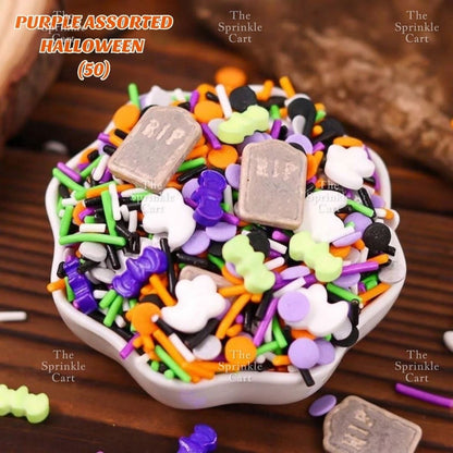 Halloween Theme Sprinkles Loot Bag and Topper Decoration TSC