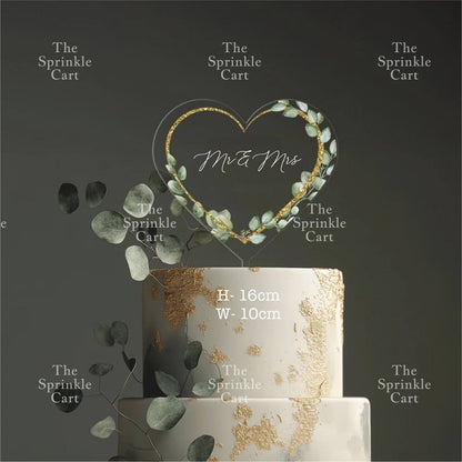 Acrylic Glitter Paper Happy Birthday Mr & Mrs Girl Boy Cake Topper Party Supplies