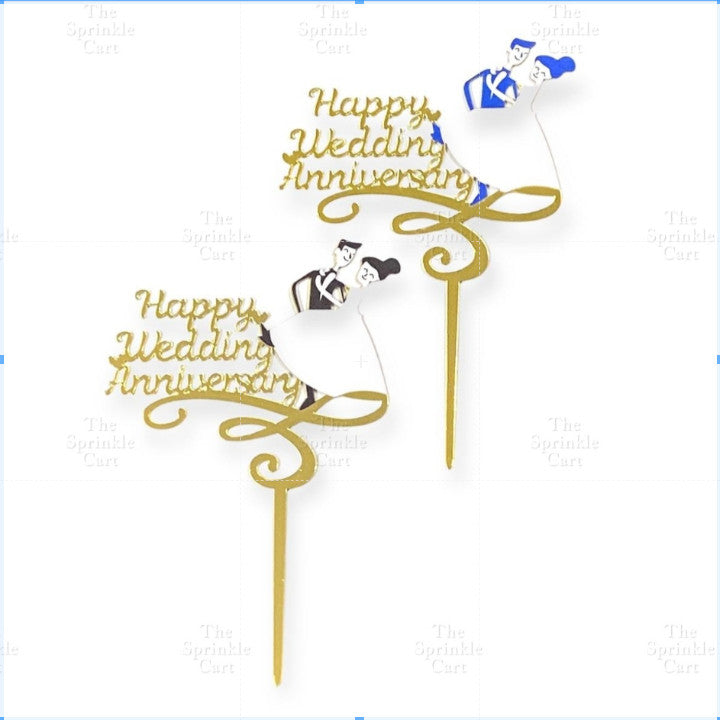 Floral Acrylic Topper Birthday Anniversary Bride to be Mr & Mrs Wedding Anniversary
