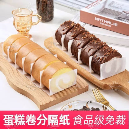 Swiss Roll Non-Stick Silicone Baking Mat and Greaseproof Paper Divider Liner TSC