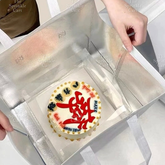 Insulated Self-adhesive Takeout Bag for Single and Double Layer Cake Packaging TSC