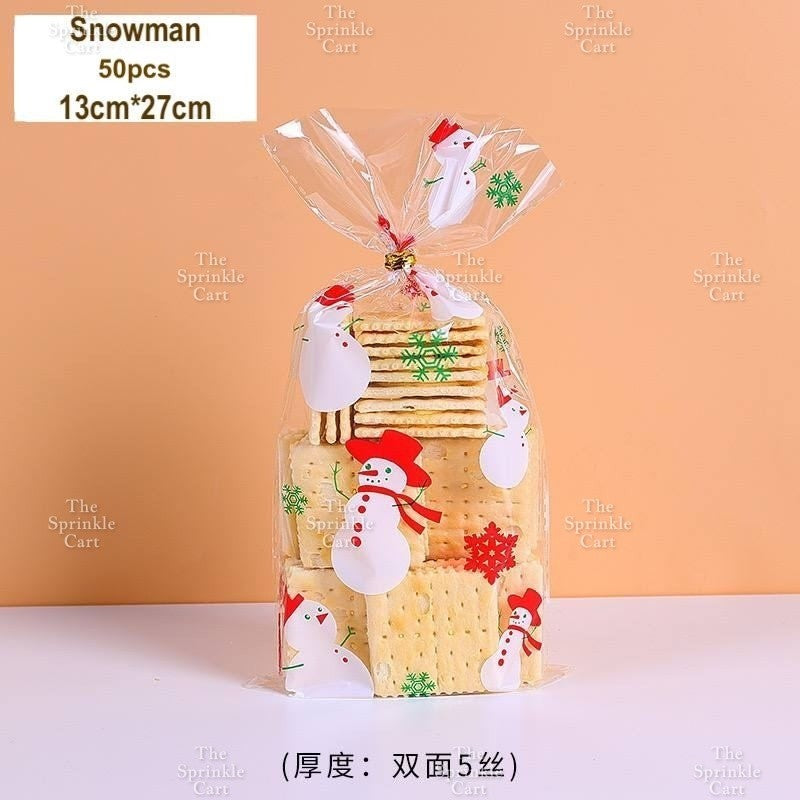 50pcs Christmas Halloween Candy Gift Loot Bag Packaging TSC