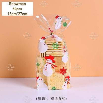 50pcs Christmas Halloween Candy Gift Loot Bag Packaging TSC