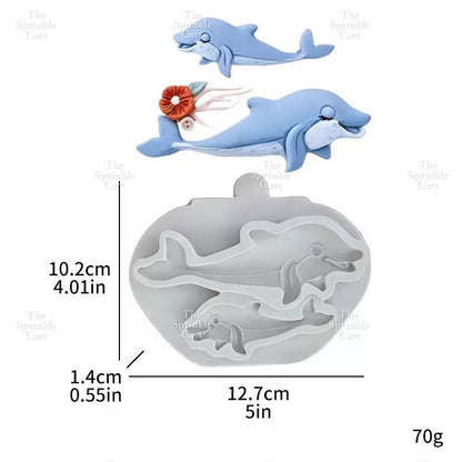 Under The Sea Theme Silicone Molder for Baking Cake Chocolate and Resin Clay DIY Craft TSC