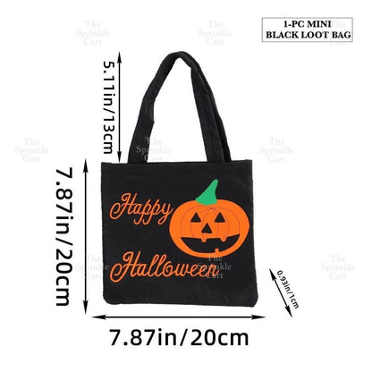 Trick or Treat Goodie Candy Bag and Bucket for Adult Children Halloween Party TSC