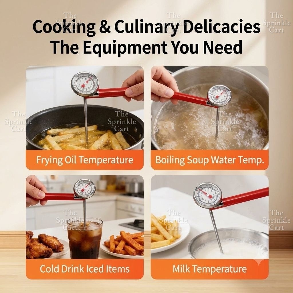 Kitchen and Baking Thermometer for Food Candy Deep Fry Use TSC
