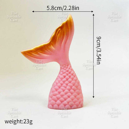 Mermaid Theme Toy Topper Silicone Molder Stencil for Cake Decoration TSC