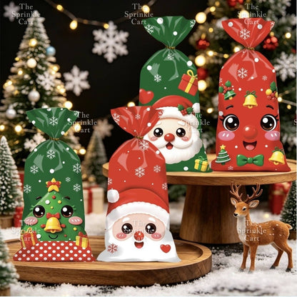 50pcs Christmas Halloween Candy Gift Loot Bag Packaging TSC