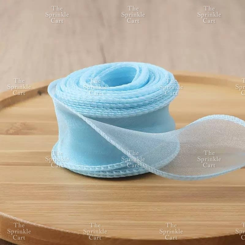 Fishtail Ribbon Wave Net Yarn Mermaid Tail for DIY Flower Bouquet TSC
