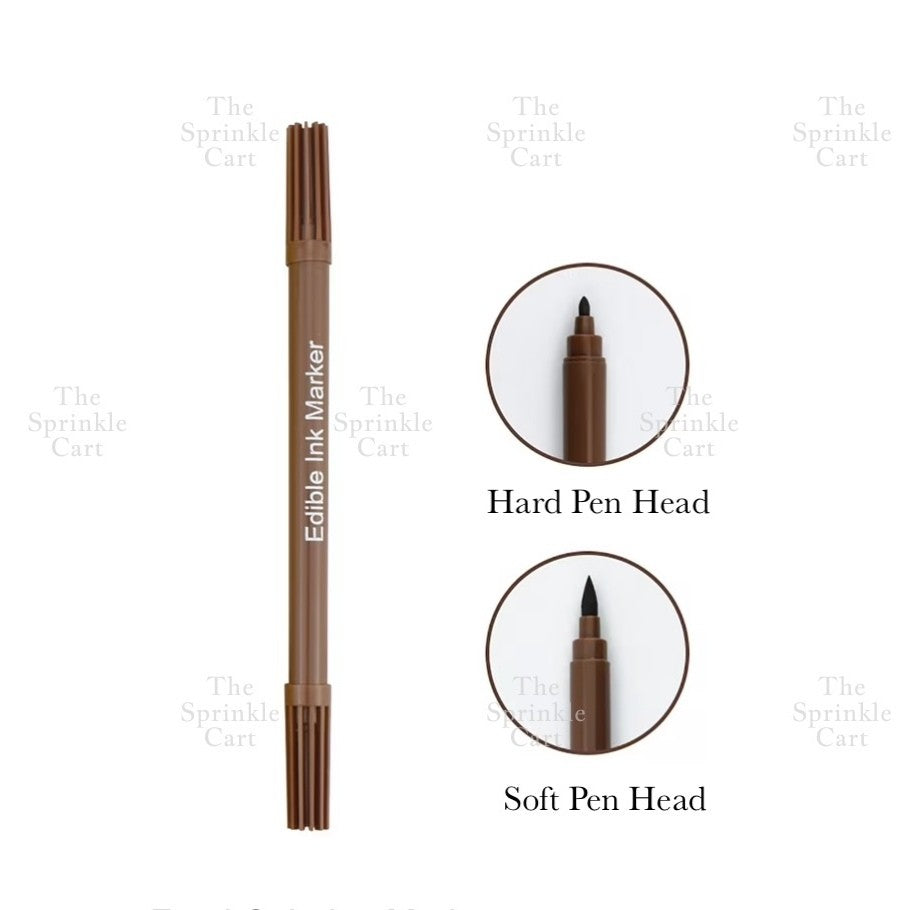 Edible Pigment Dual Tip Writing Pen and Metallic Edible Brush Cake Macaron Decoration TSC