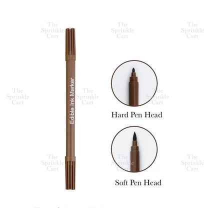 Edible Pigment Dual Tip Writing Pen and Metallic Edible Brush Cake Macaron Decoration TSC