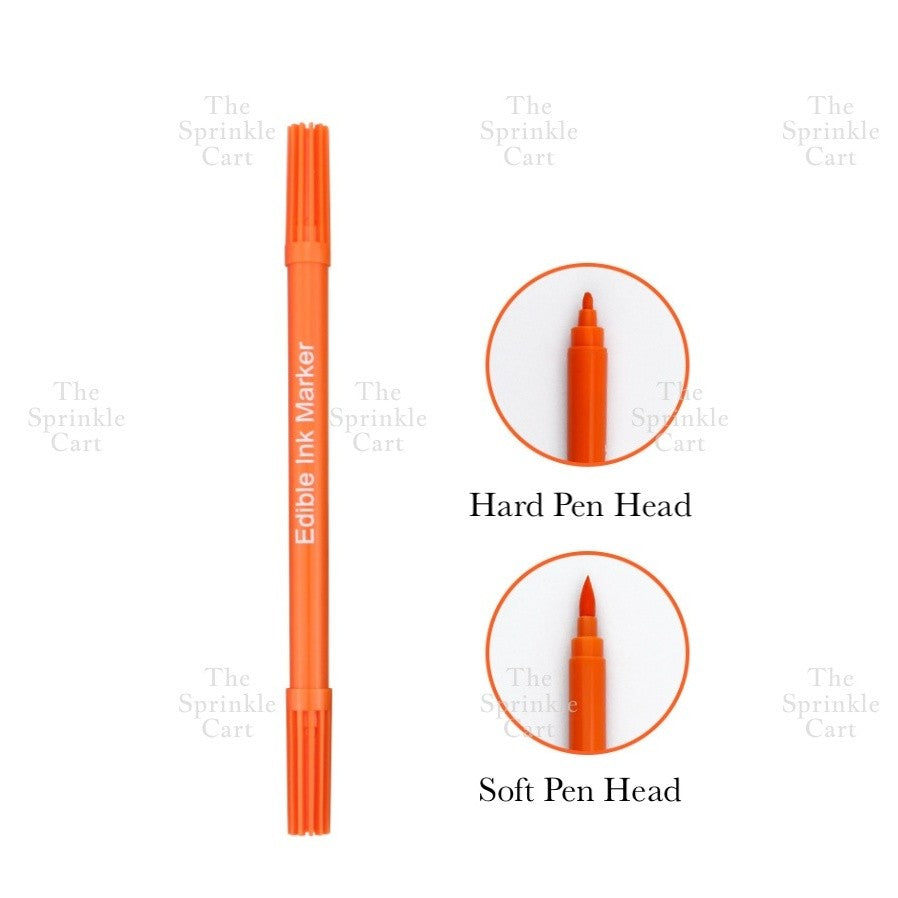 Edible Pigment Dual Tip Writing Pen and Metallic Edible Brush Cake Macaron Decoration TSC