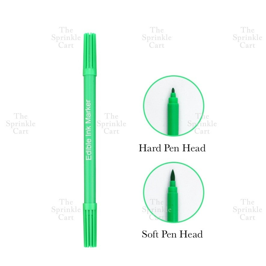 Edible Pigment Dual Tip Writing Pen and Metallic Edible Brush Cake Macaron Decoration TSC