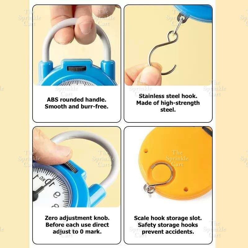 Portable Electronic Weighing Scale Digital and Hanging Hook Type for Kitchen and Baking Use TSC