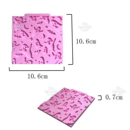 Christmas Halloween Trick or Treat Theme Silicone Molder for Baking Chocolate Fondant Cake Decoration and DIY Craft TSC