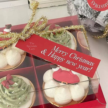 Christmas Sticker and Gift Tag DIY Food Box Sealing Label Packaging TSC