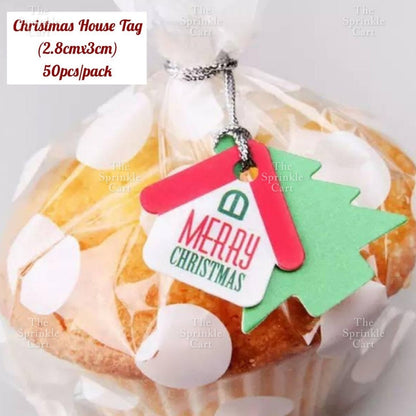 Christmas Sticker and Gift Tag DIY Food Box Sealing Label Packaging TSC