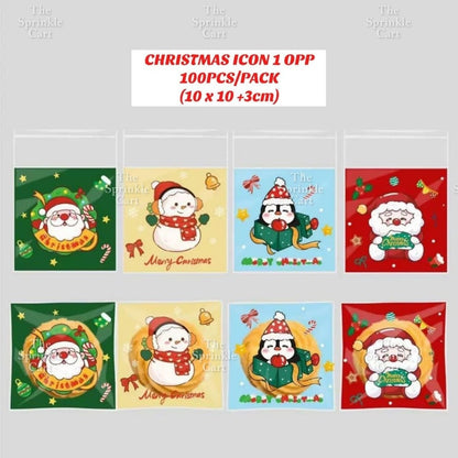 Christmas Theme Resealable OPP and Loot Bag Goodies Packaging TSC