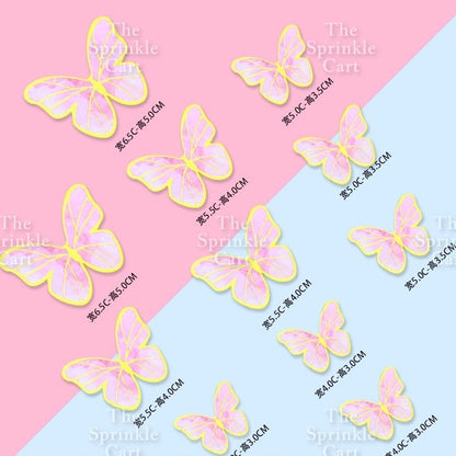 Leaf Fan Cake Toppers Paper Folding Butterfly Paper Topper Mini Paper Fan Round Cake Decoration