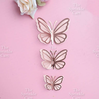 Leaf Fan Cake Toppers Paper Folding Butterfly Paper Topper Mini Paper Fan Round Cake Decoration