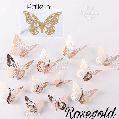 Leaf Fan Cake Toppers Paper Folding Butterfly Paper Topper Mini Paper Fan Round Cake Decoration