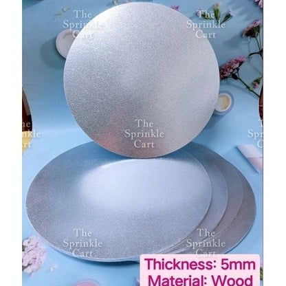 Cake Board High Quality 2mm Thick Scalloped Round Square Marble Silver Gold White MDF Boards
