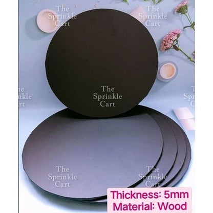Cake Board High Quality 2mm Thick Scalloped Round Square Marble Silver Gold White MDF Boards