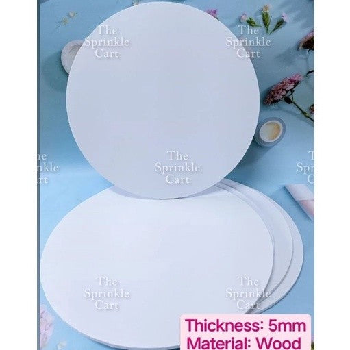 Cake Board High Quality 2mm Thick Scalloped Round Square Marble Silver Gold White MDF Boards