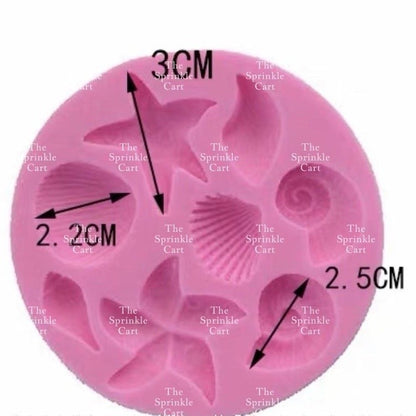 Under The Sea Themed Silicone Molder Chocolate Resin Baking Mermaid Tail Under the Sea Molders