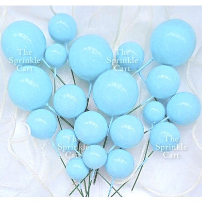 Balls Cake Topper Gold Silver White Pink Blue Yellow Decoration Birthday Swirl Ball Spiral Ball